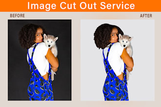 cut out 100 images, cut out background, fast, delivery