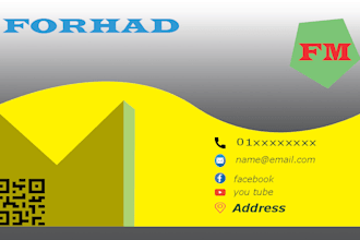 do modern simple business card design for you