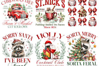 create christmas, retro groovy xmas tshirt design