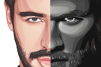 awesome cartoon portrait of you