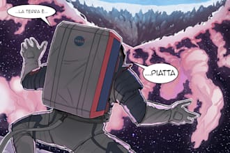 make a masterpiece comic manga page from your script