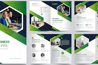 design premium company profile and business broucher