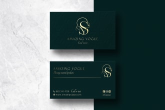 design an elegant feminine business card
