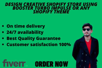 design shopify store using any premium shopify theme