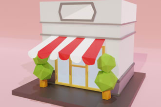 create low poly 3d models