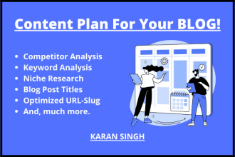 create a content plan for your blog or business