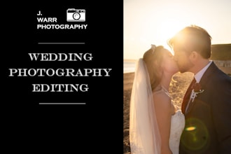 professionally cull and edit wedding photos in lightroom
