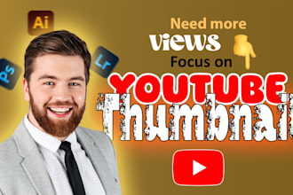 do amazing clickbait youtube thumbnail design