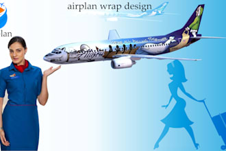 design a custom airplane wrap, car wrap and all kinds of vehicle design