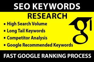 provide best SEO keyword research for fast google ranking
