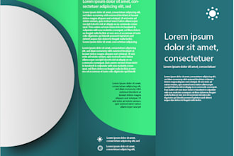 make an interesting brochure design and elegant