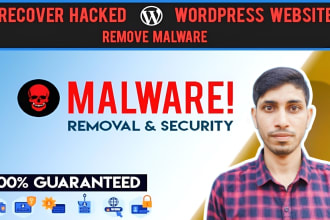 remove wordpress malware from your full server, recover hacked website