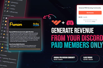professionally setup discord server with whop integration