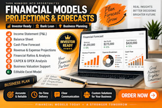 create financial models, projections and forecasts