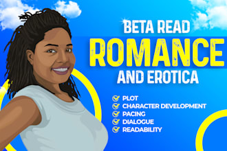 beta read your romance, dark romance, or erotic fiction