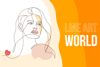 draw an amazing unique minimalist vector one line art