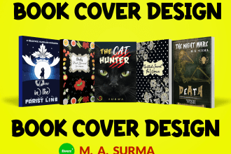 design horror books, children, romance book cover design
