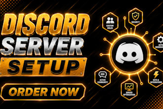 fully setup discord server gaming community