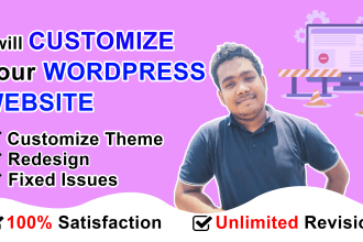 customize wordpress website, fix issue, error and CSS problem