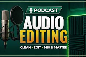 do professional audio editing for podcast