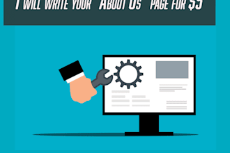 write an about us page for your website