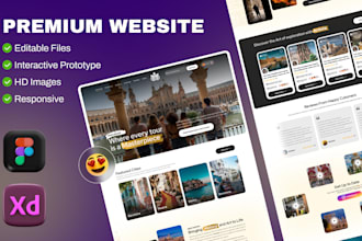design a fully premium and clean website design