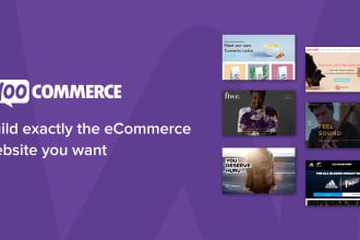 create dynamic ecommerce website using woocommerce or shopify