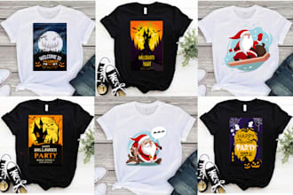 design christmas, halloween, holidays tshirt design
