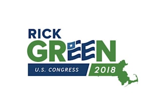 do a modern political campaign logo design