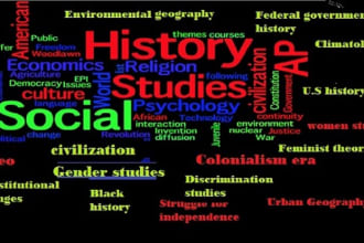 write on us history, world geography, and gender studies