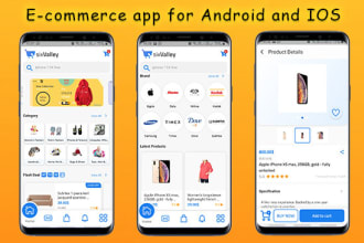 build best ecommerce app or online shopping app like wish, amazon, ebay