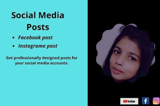 design instagram post and facebook post