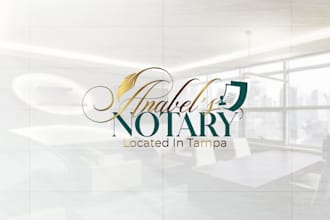 do signature notary logo design