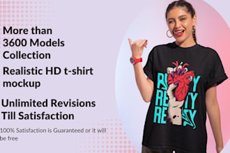 create realistic tshirt mockups for your designs