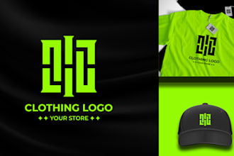 do initial letter logo for urban streetwear clothing brand