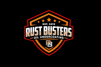design eye catching logo for vehicle rust prevention and undercoating
