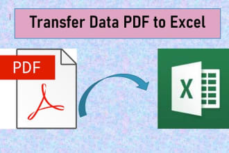 transfer data PDF to excel sheet by copy paste