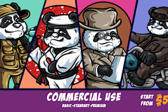 design custom mascot and cartoon character