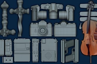 make high or low poly 3d models for games and products