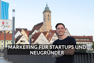 create a marketing strategy in english and german