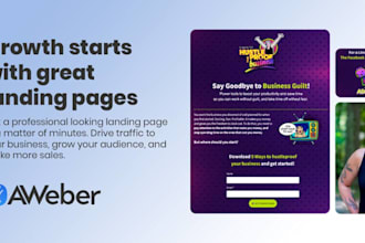 setup landing page and sales funnel