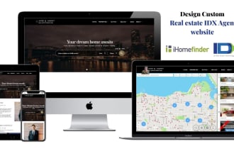 design luxury real estate idx mls website or landing page