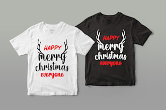 design the elegant christmas t shirts