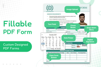 create electronically fillable pdf form