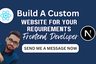 be your react js, node js, next js expert frontend developer