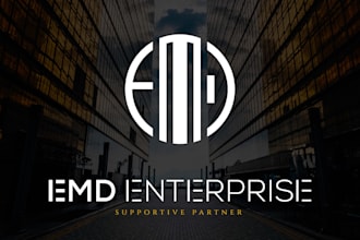 do 2d or 3d minimalistic logo