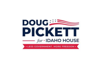 do a modern political campaign logo design