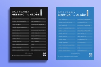 design customizable schedule, timetable in 24 hours for premium