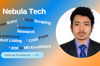 do perfect data entry, copy paste, internet research in one day