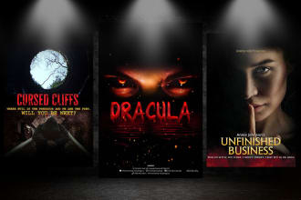 design amazing horror movie posters